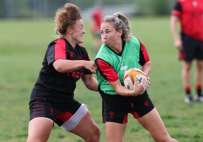 220822 - Wales Women Rugby in Canada - Elinor Snowsill during the first Wales Women training session at their training base just outside Halifax