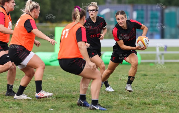 220822 - Wales Women Rugby in Canada -Jazz Joyce during the first Wales Women training session at their training base just outside Halifax