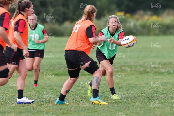 220822 - Wales Women Rugby in Canada - Elinor Snowsill during the first Wales Women training session at their training base just outside Halifax