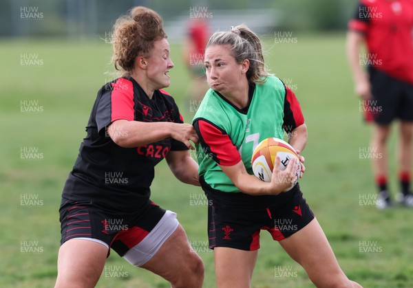 220822 - Wales Women Rugby in Canada - Elinor Snowsill during the first Wales Women training session at their training base just outside Halifax