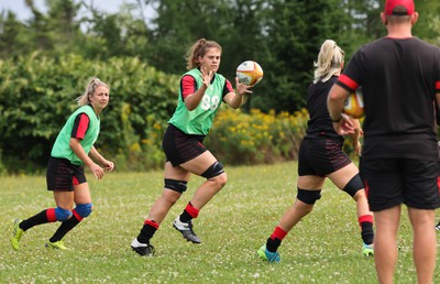 230822 - Wales Women Rugby Training Session - Wales’ Natalia John during a training session against the Canadian Women’s rugby squad near Halifax