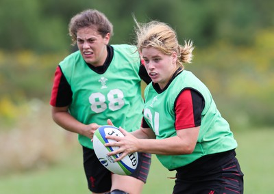 230822 - Wales Women Rugby Training Session - Wales’ Beth Lewis during a training session against the Canadian Women’s rugby squad near Halifax