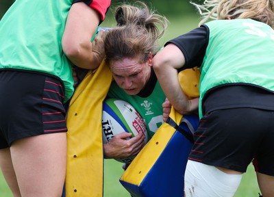 230822 - Wales Women Rugby Training Session - Wales’ `Kat Evans during a training session against the Canadian Women’s rugby squad near Halifax