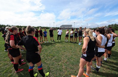 230822 - Wales Women Rugby Training Session - Wales and Canada prepare for a training session 