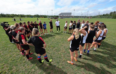 230822 - Wales Women Rugby Training Session - Wales and Canada prepare for a training session 