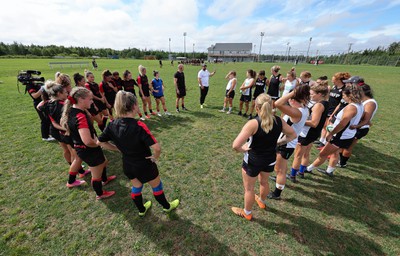 230822 - Wales Women Rugby Training Session - Wales and Canada prepare for a training session 