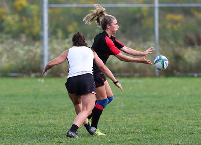 230822 - Wales Women Rugby Training Session - Wales’ Elinor Snowsill during a training session against Canada ahead of their match this weekend