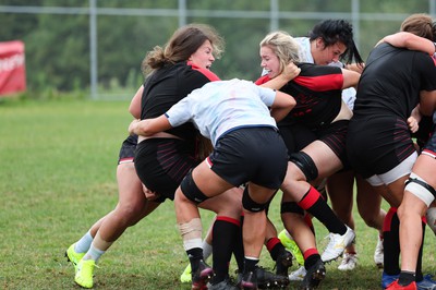 230822 - Wales Women Rugby Training Session - Wales and Canada train against each other ahead of their match this weekend