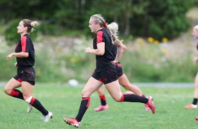 230822 - Wales Women Rugby Training Session - Wales’ Hannah Jones during a training session against Canada ahead of their match this weekend