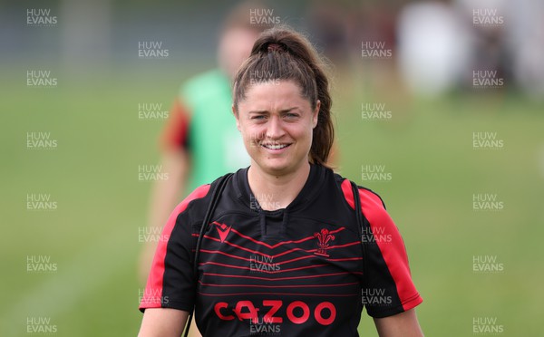 230822 - Wales Women Rugby Training Session - Wales’ Robyn Wilkins during a training session against the Canadian Women’s rugby squad near Halifax