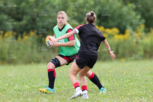 230822 - Wales Women Rugby Training Session - Wales’ Beth Lewis during a training session against the Canadian Women’s rugby squad near Halifax