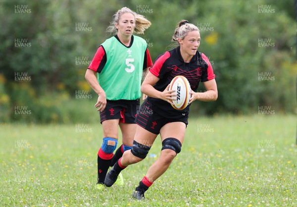 230822 - Wales Women Rugby Training Session - Wales’ Alisha Butchers during a training session against the Canadian Women’s rugby squad near Halifax