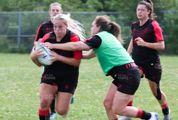 230822 - Wales Women Rugby Training Session - Wales’ `Kelsey Jones during a training session against the Canadian Women’s rugby squad near Halifax
