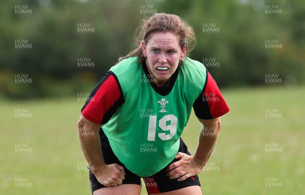 230822 - Wales Women Rugby Training Session - Wales’ `Kat Evans during a training session against the Canadian Women’s rugby squad near Halifax