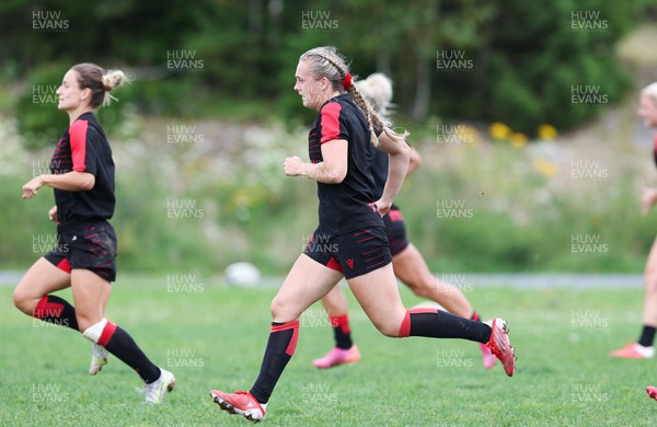 230822 - Wales Women Rugby Training Session - Wales’ Hannah Jones during a training session against Canada ahead of their match this weekend