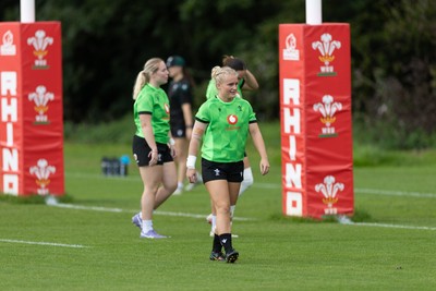 230926 Wales Women Rugby Training Session - Seren Singleton during a training session ahead of the WXV match against the USA