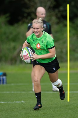 230926 Wales Women Rugby Training Session - Seren Singleton during a training session ahead of the WXV match against the USA