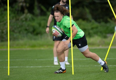 230926 Wales Women Rugby Training Session - Lleucu George during a training session ahead of the WXV match against the USA
