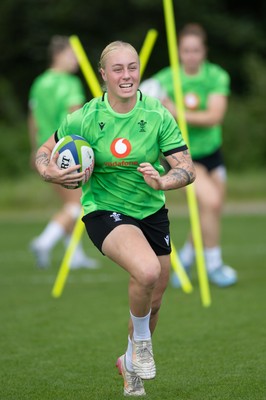 230926 Wales Women Rugby Training Session - Nikita Prothero during a training session ahead of the WXV match against the USA