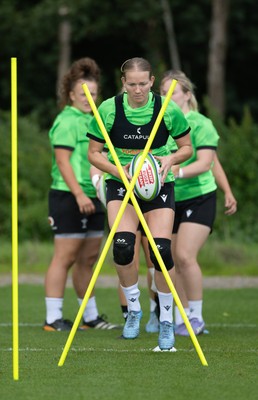 230926 Wales Women Rugby Training Session - Carys Cox during a training session ahead of the WXV match against the USA