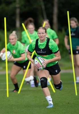 230926 Wales Women Rugby Training Session - Carys Cox during a training session ahead of the WXV match against the USA
