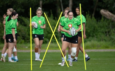 230926 Wales Women Rugby Training Session - Courtney Keight during a training session ahead of the WXV match against the USA