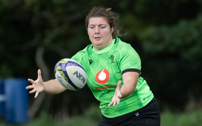 230926 Wales Women Rugby Training Session - Stella Orrin during a training session ahead of the WXV match against the USA