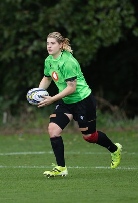 230926 Wales Women Rugby Training Session - Bethan Lewis during a training session ahead of the WXV match against the USA