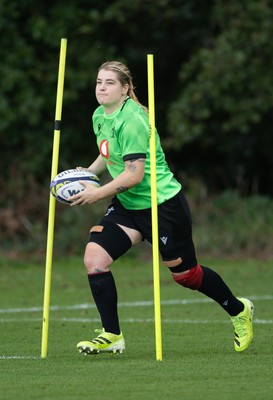 230926 Wales Women Rugby Training Session - Bethan Lewis during a training session ahead of the WXV match against the USA