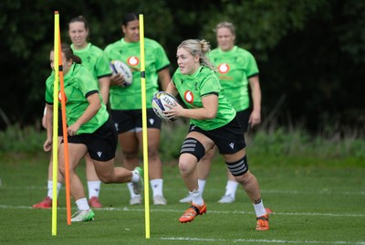 230926 Wales Women Rugby Training Session - Alex Callender during a training session ahead of the WXV match against the USA