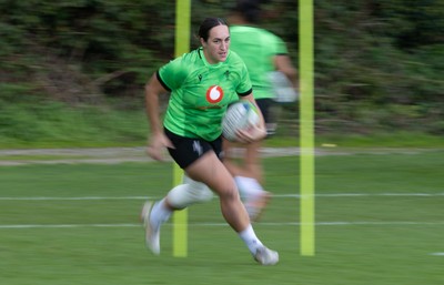 230926 Wales Women Rugby Training Session - Courtney Keight during a training session ahead of the WXV match against the USA