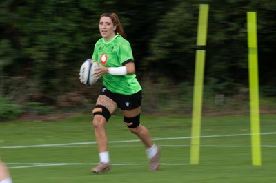230926 Wales Women Rugby Training Session - Georgia Evans during a training session ahead of the WXV match against the USA