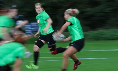 230926 Wales Women Rugby Training Session - Bethan Lewis during a training session ahead of the WXV match against the USA
