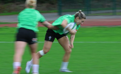230926 Wales Women Rugby Training Session - Keira Bevan during a training session ahead of the WXV match against the USA