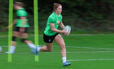 230926 Wales Women Rugby Training Session - Lisa Neumann during a training session ahead of the WXV match against the USA