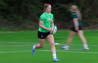 230926 Wales Women Rugby Training Session - Lisa Neumann during a training session ahead of the WXV match against the USA