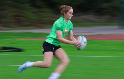 230926 Wales Women Rugby Training Session - Lisa Neumann during a training session ahead of the WXV match against the USA