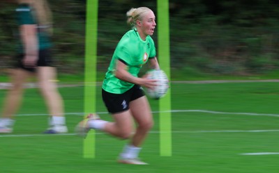 230926 Wales Women Rugby Training Session - Nikita Prothero during a training session ahead of the WXV match against the USA