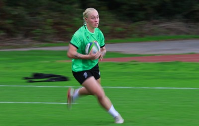 230926 Wales Women Rugby Training Session - Nikita Prothero during a training session ahead of the WXV match against the USA