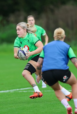 230926 Wales Women Rugby Training Session - Alex Callender during a training session ahead of the WXV match against the USA