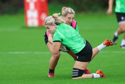 230926 Wales Women Rugby Training Session - Alex Callender during a training session ahead of the WXV match against the USA