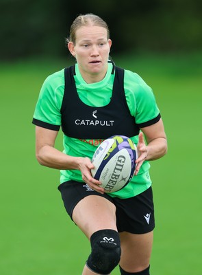 230926 Wales Women Rugby Training Session - Carys Cox during a training session ahead of the WXV match against the USA