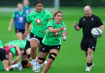 230926 Wales Women Rugby Training Session - Georgia Evans during a training session ahead of the WXV match against the USA