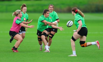 230926 Wales Women Rugby Training Session - Jorja Aiono during a training session ahead of the WXV match against the USA