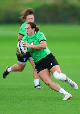 230926 Wales Women Rugby Training Session - Courtney Keight during a training session ahead of the WXV match against the USA