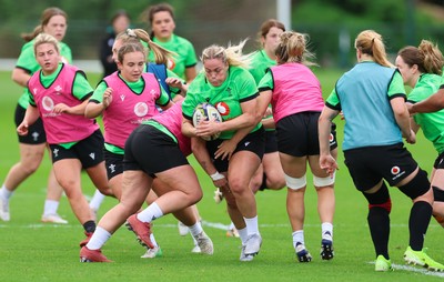 230926 Wales Women Rugby Training Session - Kelsey Jones during a training session ahead of the WXV match against the USA