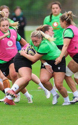 230926 Wales Women Rugby Training Session - Kelsey Jones during a training session ahead of the WXV match against the USA