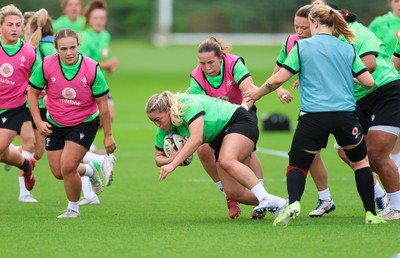 230926 Wales Women Rugby Training Session - Kelsey Jones during a training session ahead of the WXV match against the USA