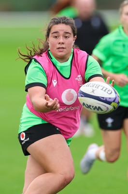 230926 Wales Women Rugby Training Session - Crystal James during a training session ahead of the WXV match against the USA