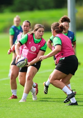 230926 Wales Women Rugby Training Session - Maisie Davies during a training session ahead of the WXV match against the USA